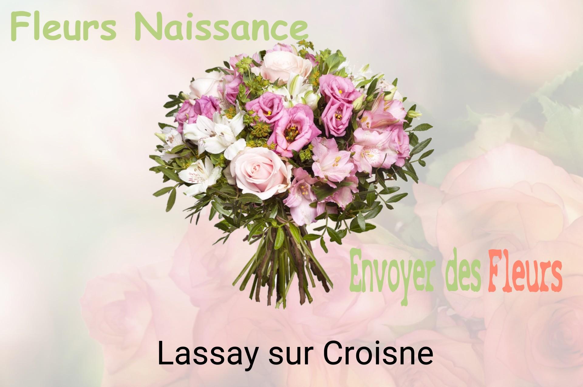 Bouquet de fleurs de naissance livré à Lassay-sur-Croisne
