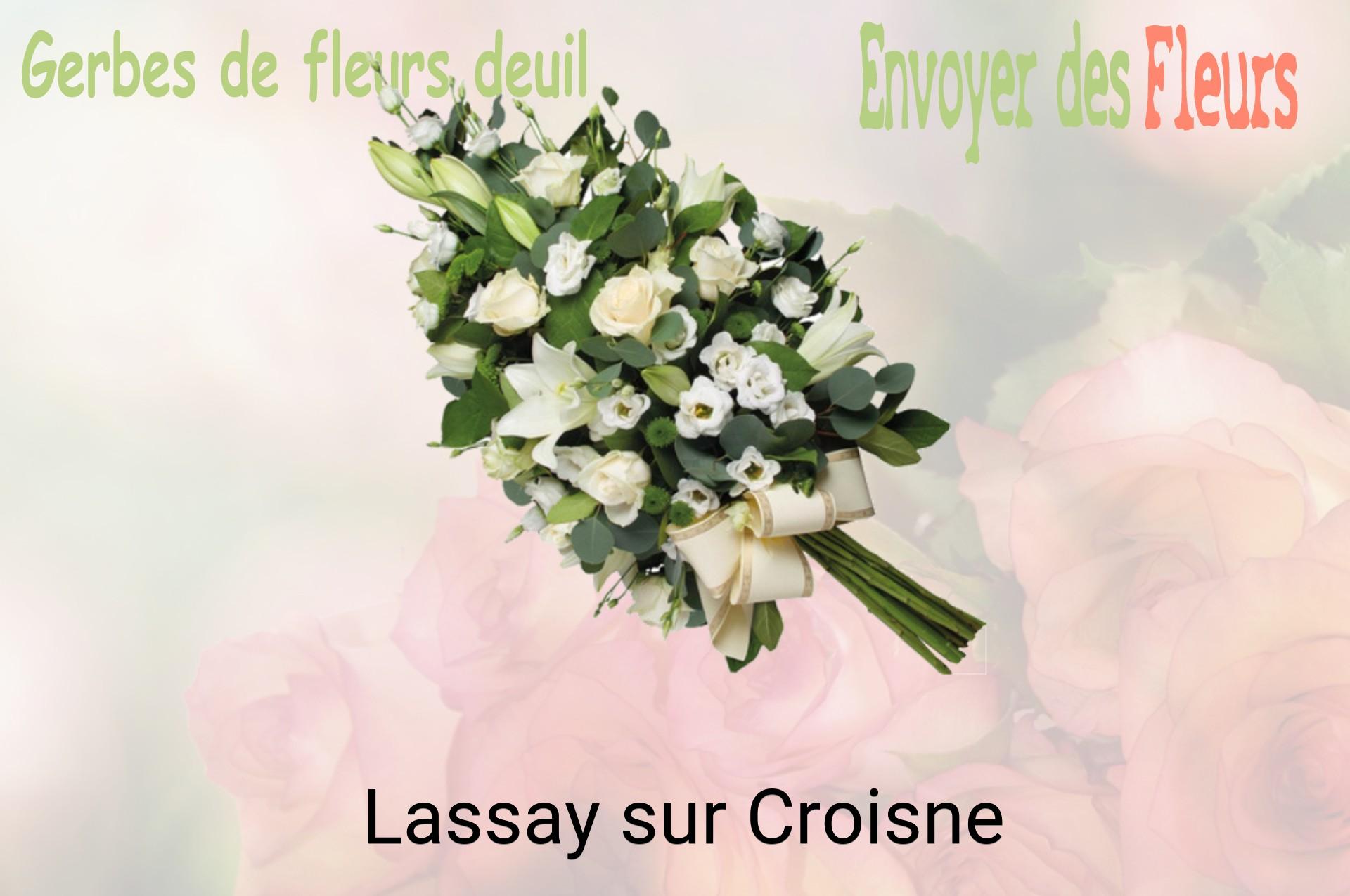 Gerbe de fleurs de deuil livrée à Lassay-sur-Croisne